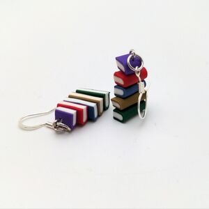 Colorful Bookstack Earrings